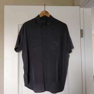 BNWT Madewell silk Courier shirt, size XS